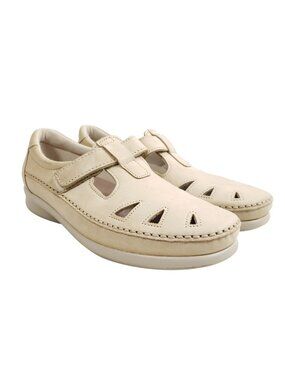 SAS Womens Size 9 Narrow Beige Leather Tripad Comfort Shoes